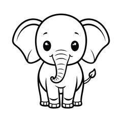 Obraz premium cute elephant animal 