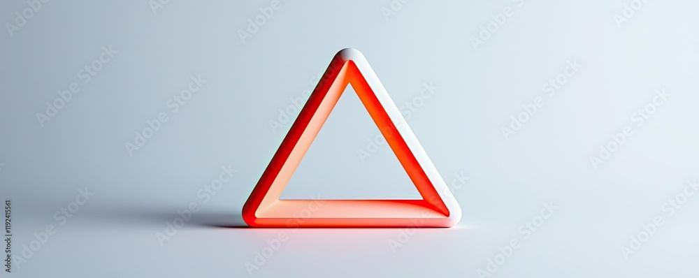 Poster Vivid gradient concept. Stylish modern triangle shape on a soft background for creative design projects.