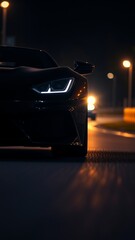 car driving in the night