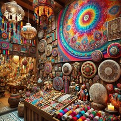 Fototapeta premium turkish lamps in the market