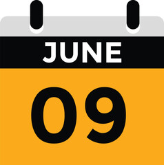 June 9 - Calendar Icon
