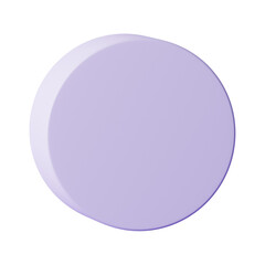 Lilac cylinder shape png sticker, 3D element, transparent background