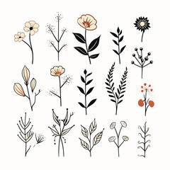 Adobe ilustrator leaf and tree design artwork