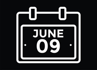 June 9 - Calendar Icon
