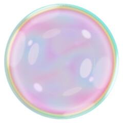 Holographic ball png 3D sphere shape, transparent background