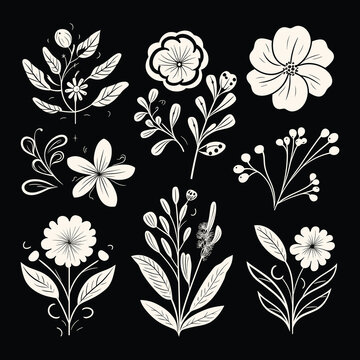 Adobe ilustrator leaf and tree design artwork