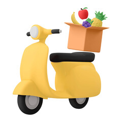 Delivery png sticker, 3D rendered business design, transparent background