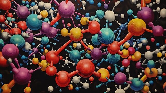 Organic chemistry visualization of hydrocarbons including alkanes alkenes alkynes with molecular structures emphasizing carbon bonding patterns