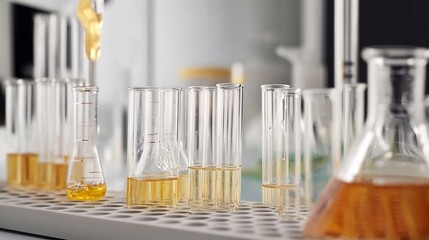 Laboratory techniques chemical experiments including distillation filtration and crystallization with clear illustrations of solution preparation