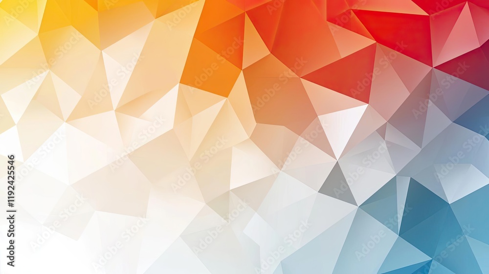 Aufkleber Triangle abstract background concept. A vibrant abstract geometric pattern with sharp angles and colorful gradients.