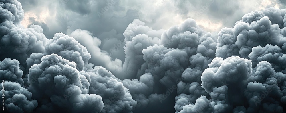 Poster cloudy abstract background concept. dramatic dark clouds gather in the sky, creating an ominous and 