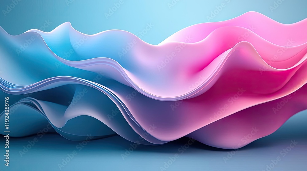 Poster cloudy abstract background concept. abstract wave design in pink and blue hues for creative backgrou