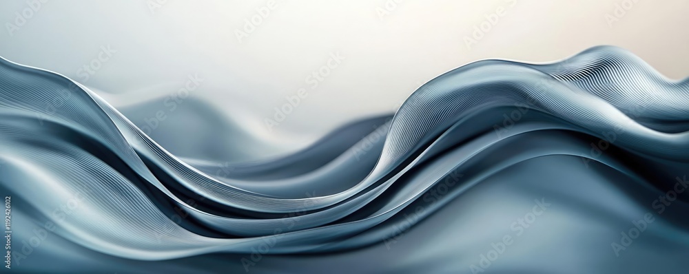 Aufkleber Cloudy abstract background concept. Abstract texture of flowing waves in soft shades of blue, perfect for backgrounds and designs.