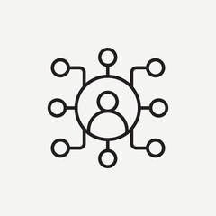 Servers and Technology Security Icons. Global Network, Social Network and Web Hosting Illustration. Vector sign isolated stock illustration