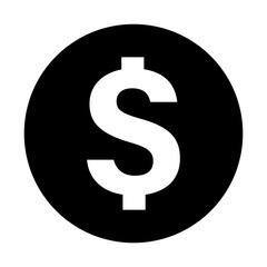 PNG Bold dollar sign, UI icon on transparent background