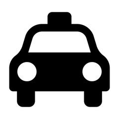 PNG Minimalist taxi silhouette, UI icon on transparent background © Rawpixel.com