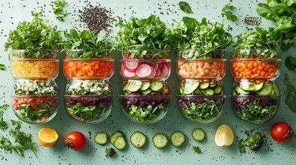Balanced Salad Assembly Guide Greens Proteins Fats Vegetables