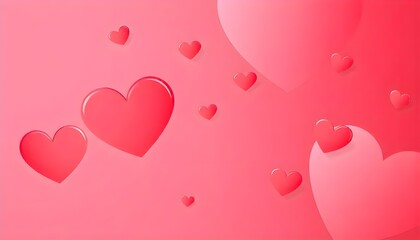 romantic valentine's day background with hearts, pink and red tones, perfect for love themed designs, cards, and celebrations, ideal for romantic and festive projects