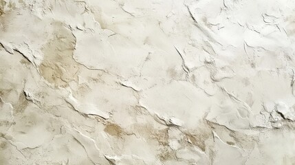 Obraz premium Textured Plaster Wall Background, Creamy White and Beige Stucco Surface with Rough Patches, Abstract Grunge Backdrop