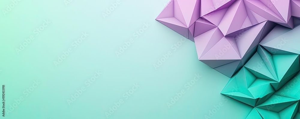 Aufkleber Triangle abstract background concept. Colorful geometric shapes create an abstract background for creative design projects.
