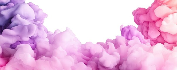 Fototapeta premium Blurred abstract background idea. Vibrant swirling clouds of pink and purple smoke create an abstract artistic background.