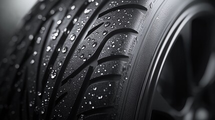 High-performance summer tires with detailed tread pattern for optimal driving.