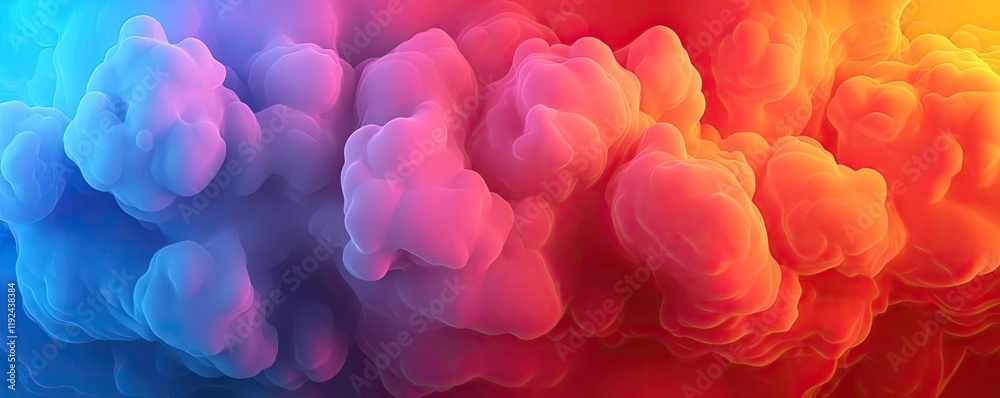 Poster cloudy abstract background concept. colorful abstract clouds blend seamlessly, creating a stunning v