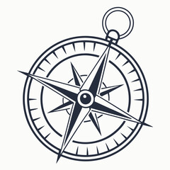 compass rose vector