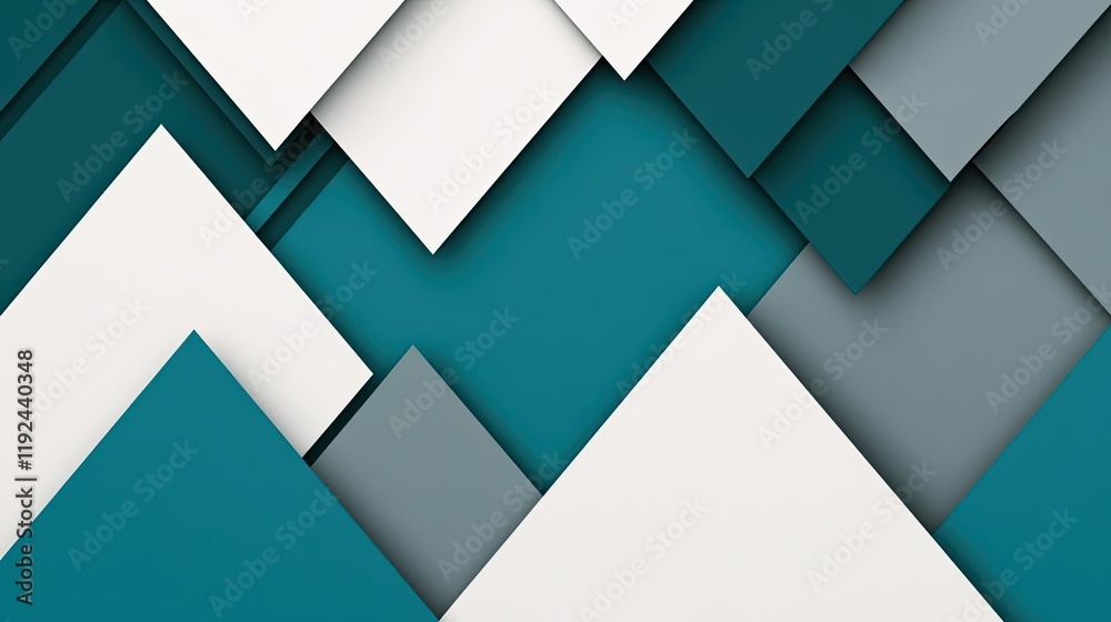 Poster Triangle abstract background concept. Colorful geometric layers create a modern and dynamic abstract background design.