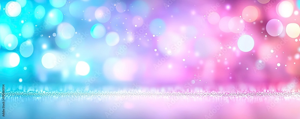 Poster Blurred abstract background idea. A vibrant abstract background with colorful bokeh lights and soft gradients.