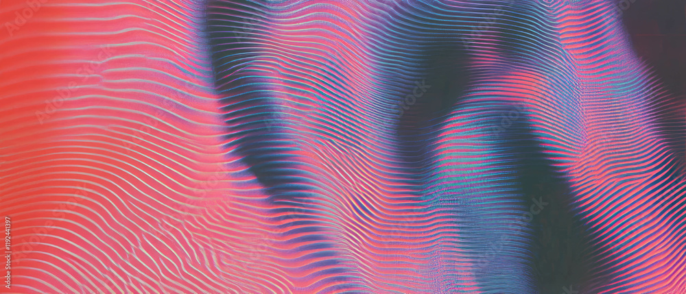 Poster engaging abstract pattern with intriguing visual textures and vibrant color contrasts