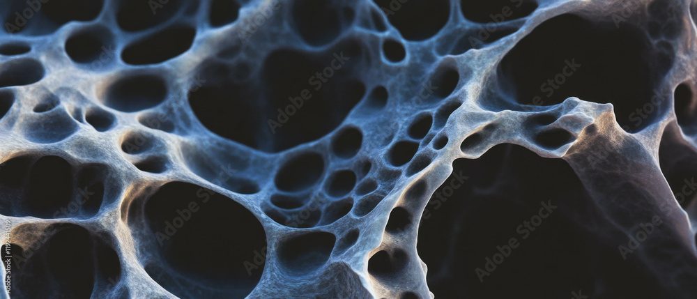 Poster Explore intricate microscopic textures and patterns in abstract design