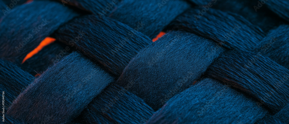 Poster Exploration of woven textures and interlaced patterns in abstract design concept