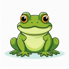 Obraz premium Bullfrog flat design. isolated on white background