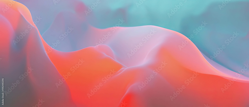 Aufkleber Beautiful abstract textures with calming gradients in soft hues for serene aesthetics