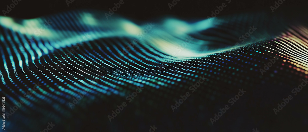 Aufkleber Abstract textures creating rhythmic pulsations and vibrations in a mesmerizing display