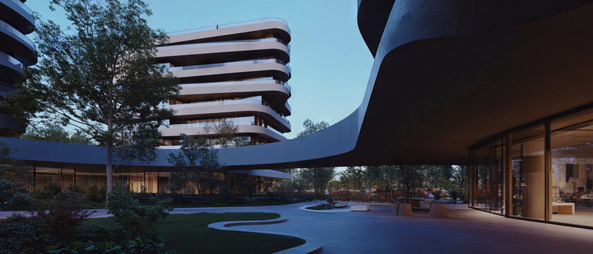 Stunning modern architecture featuring aluminum composite and layered design elements