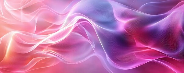 Fototapeta premium Blurred abstract background idea. Abstract colorful waves creating a soothing and vibrant background for creativity.