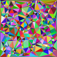 Fototapeta premium Colorful abstract geometric triangle pattern seamless design