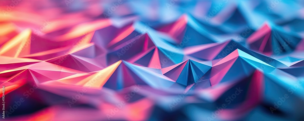 Poster triangle abstract background concept. colorful abstract textures with vibrant peaks and valleys, ide