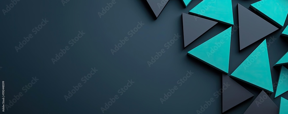 Leinwandbilder Triangle abstract background concept. Abstract background with vibrant triangles in a modern design for creative projects.