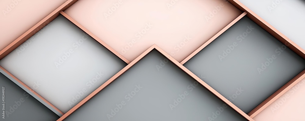 Poster Triangle abstract background concept. Stylish geometric background with soft pastel colors and modern design elements.