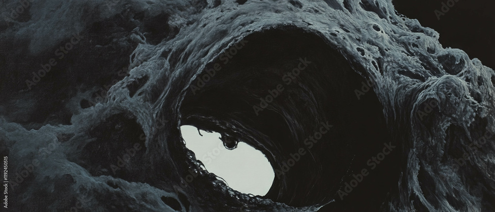 Poster Captivating textures evoke intrigue and draw attention in detailed abstract patterns