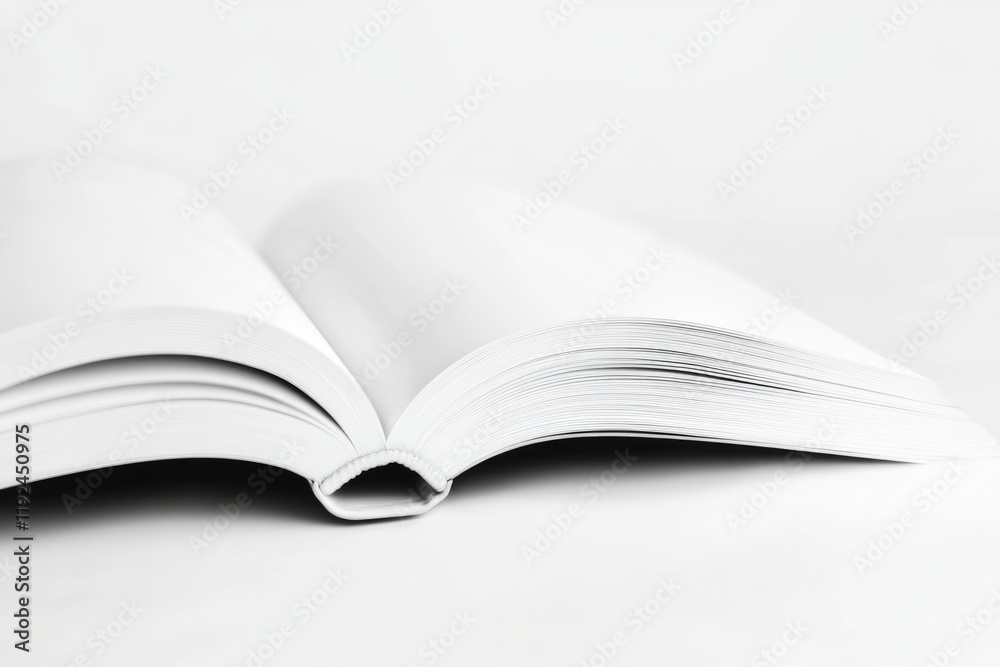 Poster A book sitting on a table with its pages open
