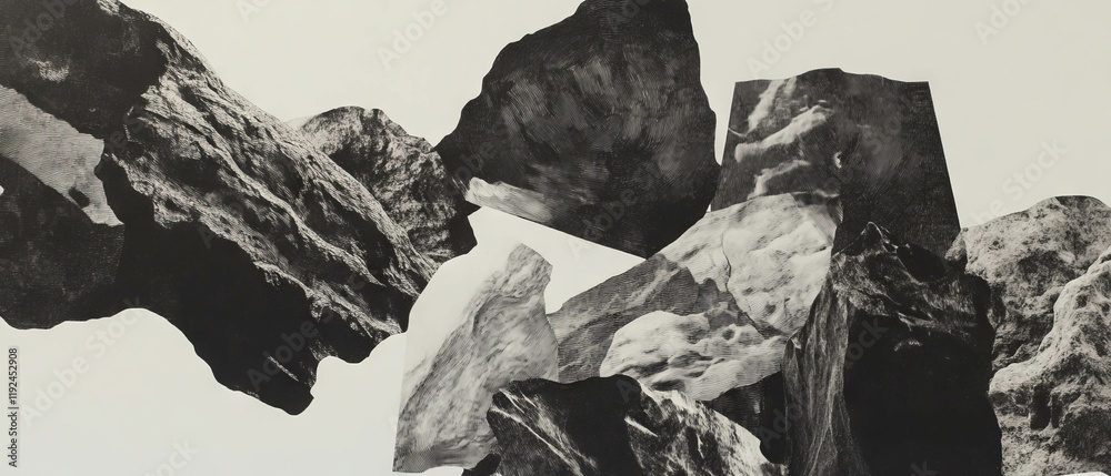 Poster Exploration of texture and form through etching and imprinting techniques