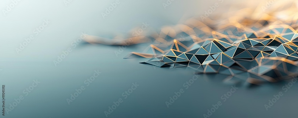 Poster triangle abstract background concept. abstract geometric shapes creating a stunning digital landscap