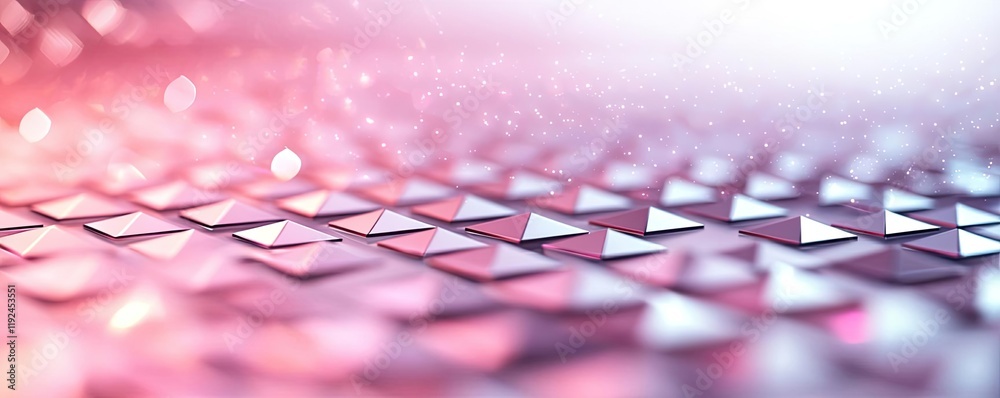Poster Triangle abstract background concept. Abstract background with geometric patterns in soft pastel colors and shimmering effects.