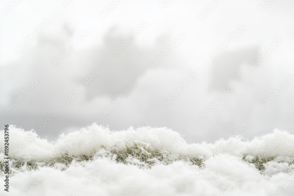 Poster close-up shot of a wave on a cloudy day, great for use in weather or nature-themed projects