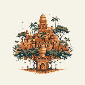 Adobe Illustrator henna tree Artwork