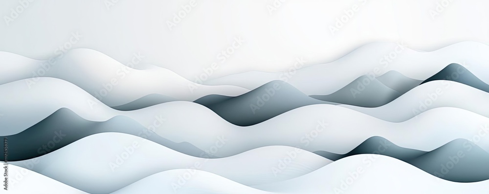 Aufkleber Blurred abstract background idea. Abstract wavy patterns in soft tones create a serene visual experience.